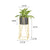 Soga 4 X 50cm Gold Metal Plant Stand With Black Flower Pot Holder Corner Shelving Rack Indoor Display