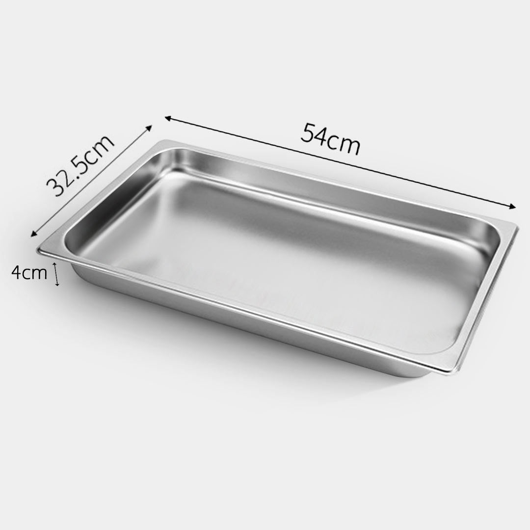 Soga 12 X Gastronorm Gn Pan Full Size 1/1 Gn Pan 4cm Deep Stainless Steel Tray