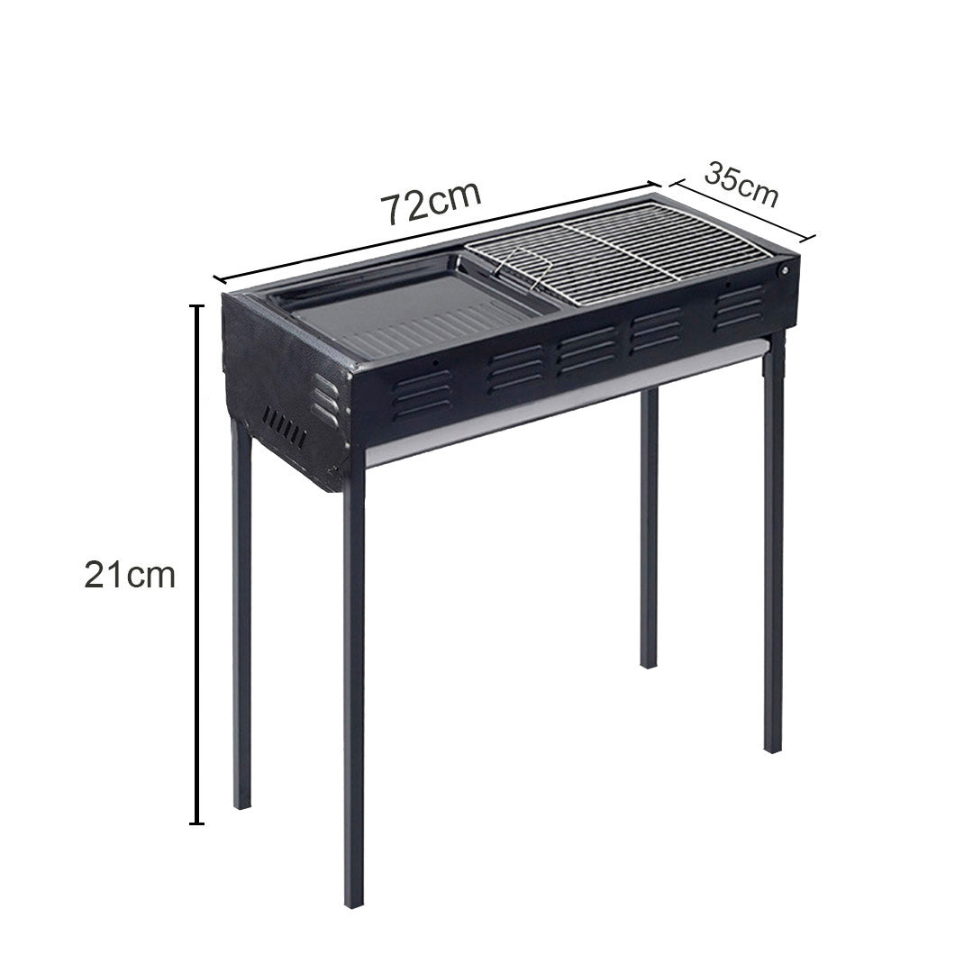 Soga 72cm Portable Folding Thick Box Type Charcoal Grill For Outdoor Bbq Camping