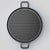 Soga 2 X 28cm Ribbed Cast Iron Frying Pan Skillet Coating Steak Sizzle Platter