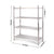 Soga Stainless Steel 4 Tier Kitchen Shelving Unit Display Shelf Home Office 150 Cm