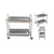 Soga 2 X 2 Tier 75x40x83cm Stainless Steel Kitchen Trolley Bowl Collect Service Food Cart Small