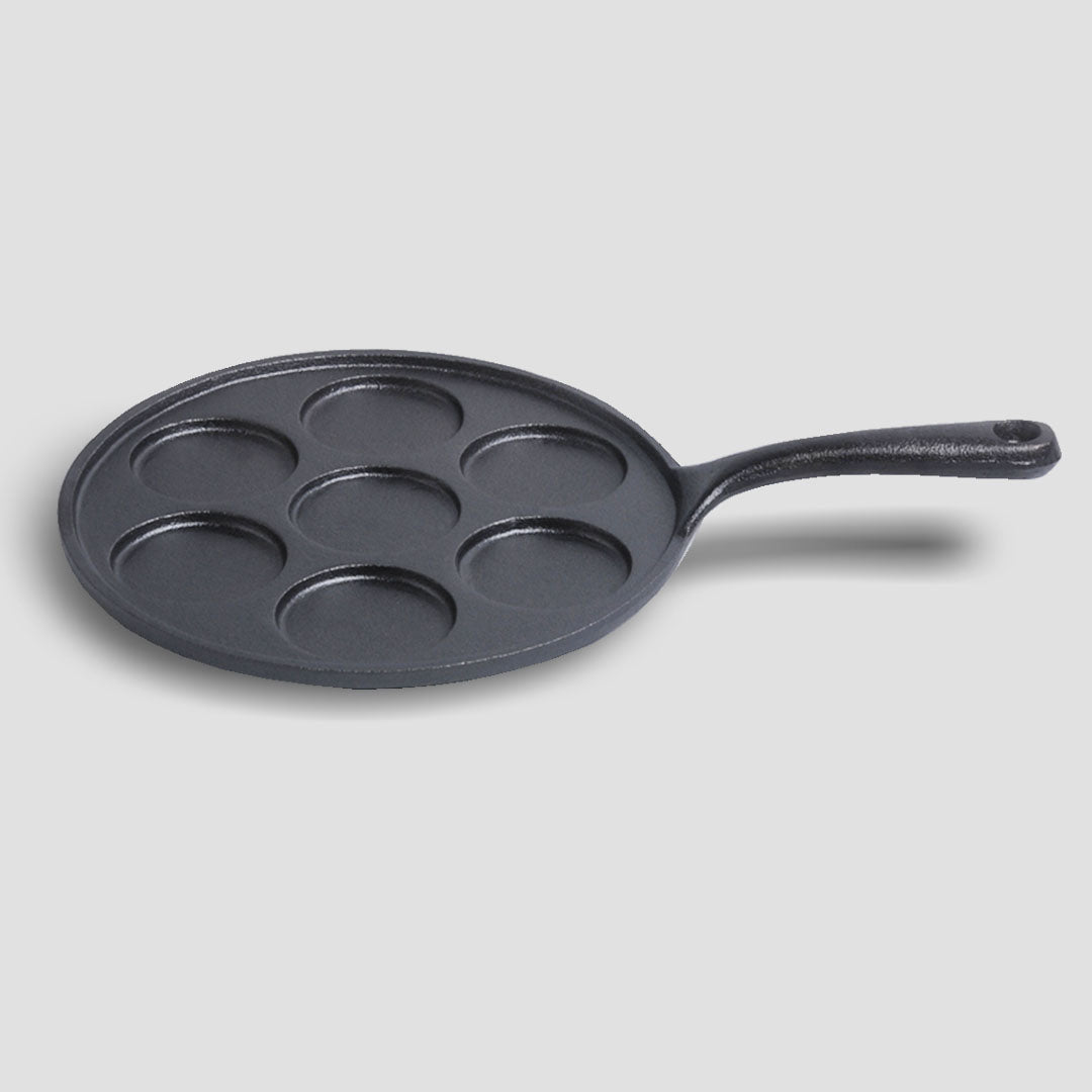 Soga 2 X 23cm Cast Iron Takoyaki Fry Pan Octopus Balls Maker 7 Hole Cavities Grill Mold