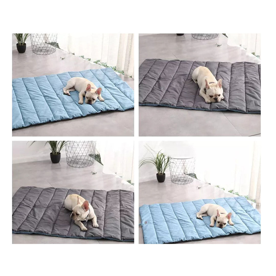Soga Grey Camping Pet Mat Waterproof Foldable Sleeping Mattress With Storage Bag Travel Outdoor Essentials