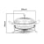 Soga 4 X Stainless Steel Round Buffet Chafing Dish Cater Food Warmer Chafer With Glass Top Lid