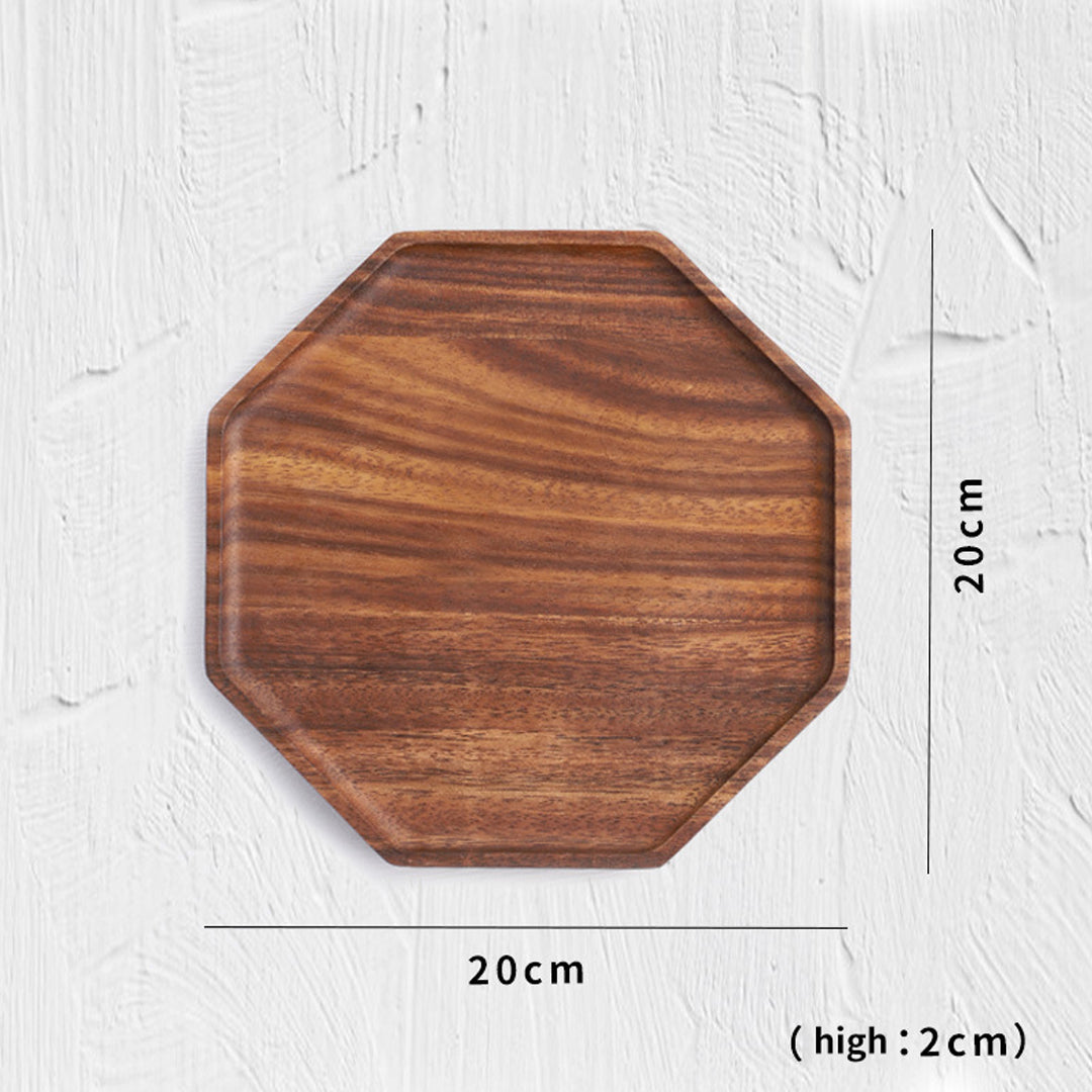 Soga 20cm Octagon Wooden Acacia Food Serving Tray Charcuterie Board Centerpiece Home Decor