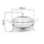 Soga Stainless Steel Round Buffet Chafing Dish Cater Food Warmer Chafer With Glass Top Lid