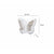 Soga White Butterfly Shape Wall Mounted Makeup Organiser Dustproof Waterproof Bathroom Storage Box Home Decor