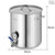 Soga Stainless Steel Brewery Pot 71 L With Beer Valve 45*45cm