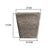 Soga 27cm Sand Grey Square Resin Plant Flower Pot In Cement Pattern Planter Cachepot For Indoor Home Office