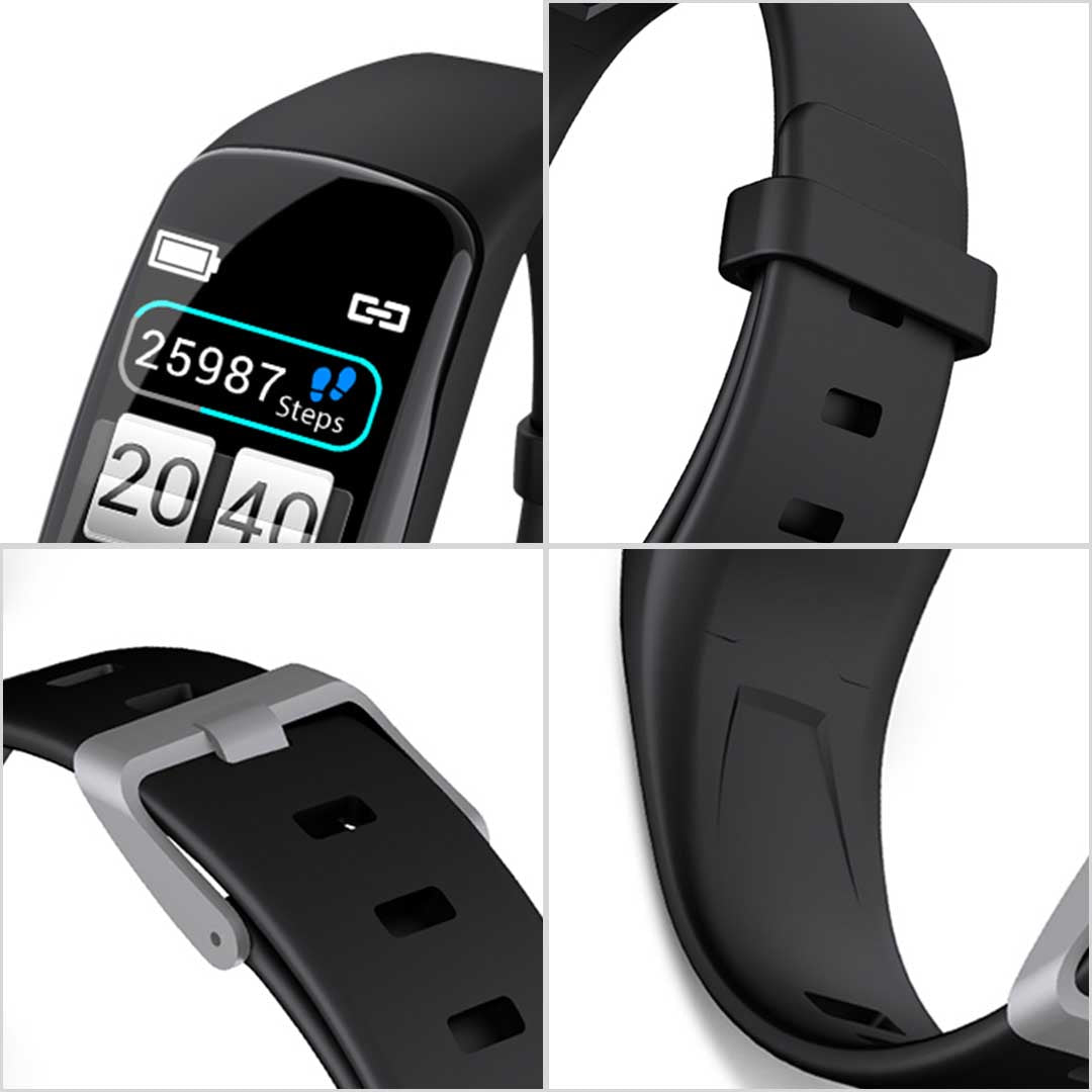 Soga Sport Monitor Wrist Touch Fitness Tracker Smart Watch Black