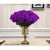 Soga 10pcs Artificial Silk Flower Fake Rose Bouquet Table Decor Purple