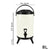 Soga 4 X 8 L Stainless Steel Insulated Milk Tea Barrel Hot And Cold Beverage Dispenser Container With Faucet White