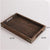 Soga 2 X Small Walnut Rectangle Wooden Tray Breakfast Dinner Serving Board Tea Set Holder Kitchen Home Decor