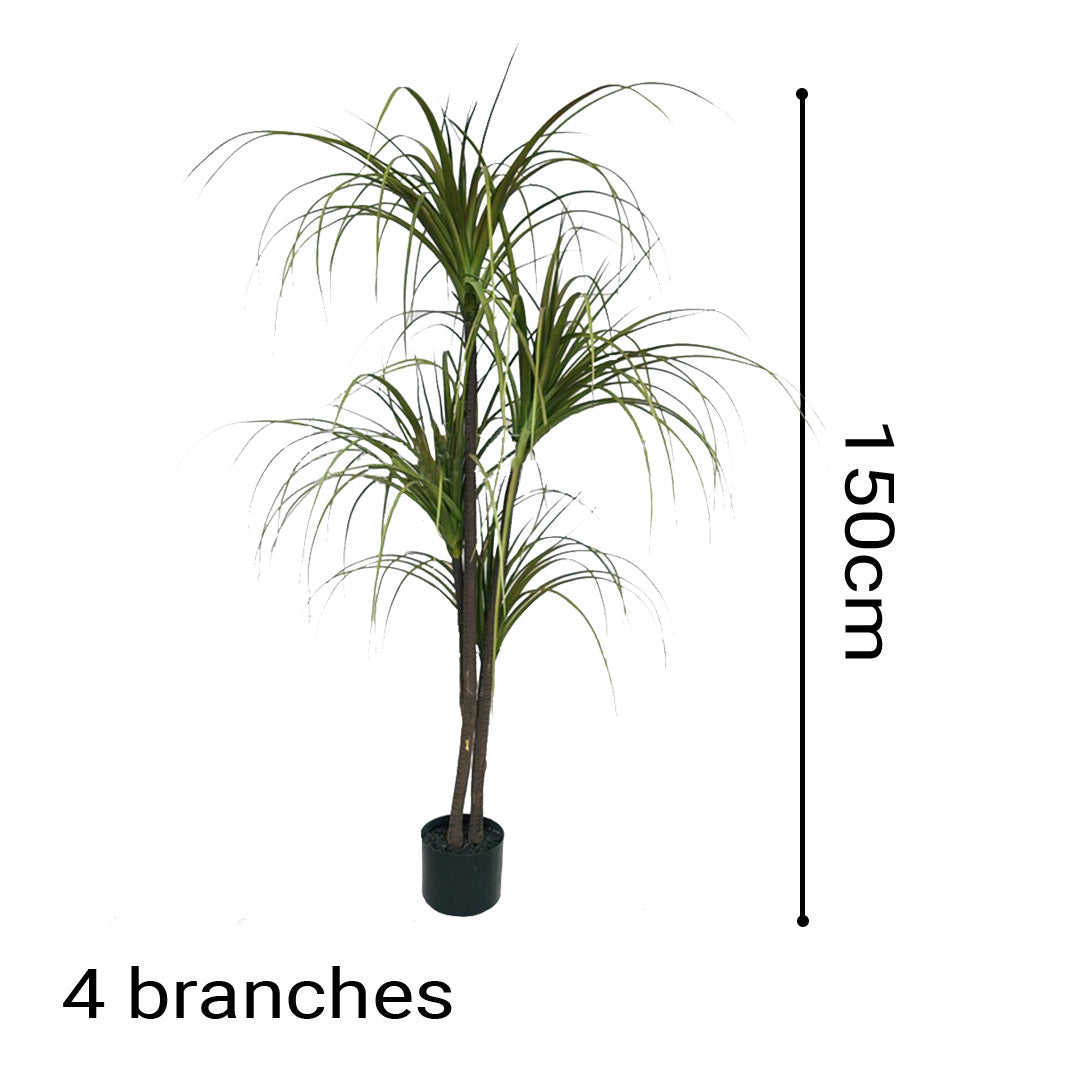 Soga 4 X 150cm Green Artificial Indoor Dragon Blood Tree Fake Plant Simulation Decorative