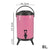 Soga 8 X 8 L Stainless Steel Insulated Milk Tea Barrel Hot And Cold Beverage Dispenser Container With Faucet Pink