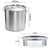 Soga 21 L Stainless Steel Stock Pot With Two Steamer Rack Insert Stockpot Tray