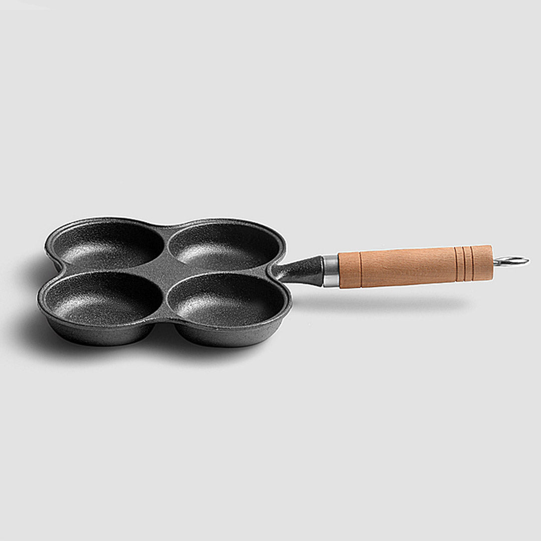 Soga 2 X 4 Mold Multi Portion Cast Iron Breakfast Fried Egg Pancake Omelet Fry Pan