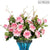 Soga 12pcs Artificial Silk Flower Fake Rose Bouquet Table Decor Pink