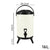 Soga 8 X 16 L Stainless Steel Insulated Milk Tea Barrel Hot And Cold Beverage Dispenser Container With Faucet White