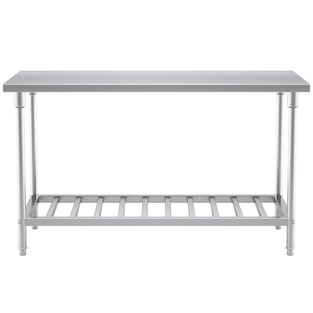 150*70*85cm Commercial Catering Kitchen Stainless Steel Prep Work Bench