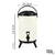 Soga 4 X 10 L Stainless Steel Insulated Milk Tea Barrel Hot And Cold Beverage Dispenser Container With Faucet White