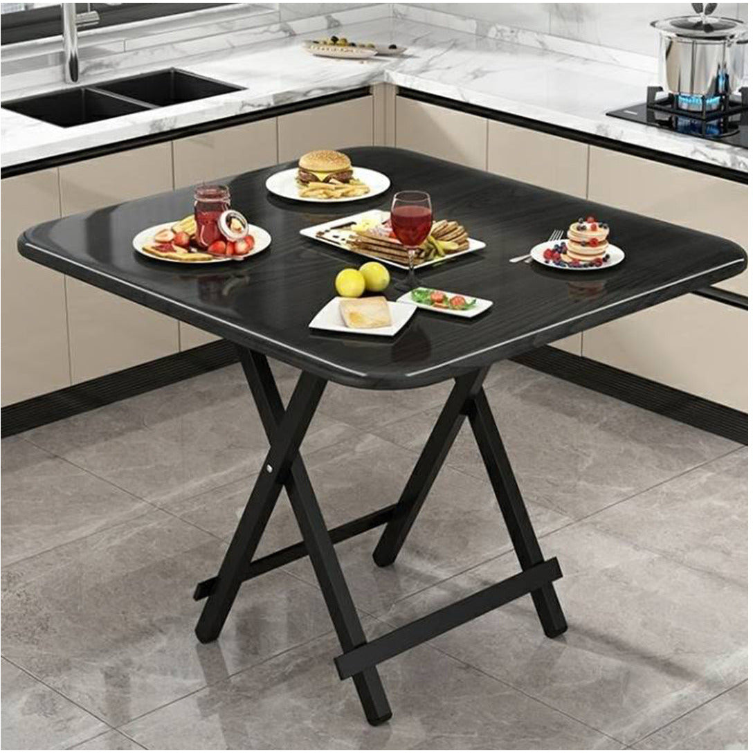 2X Black Portable Table Foldable Multifunctional Furniture Home Decor