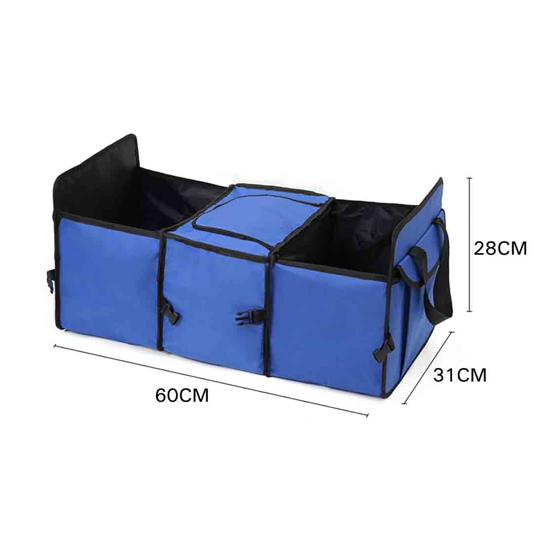 Soga 2 X Car Portable Storage Box Waterproof Oxford Cloth Multifunction Organizer Blue