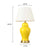 Soga Oval Ceramic Table Lamp With Gold Metal Base Desk Lamp Yellow