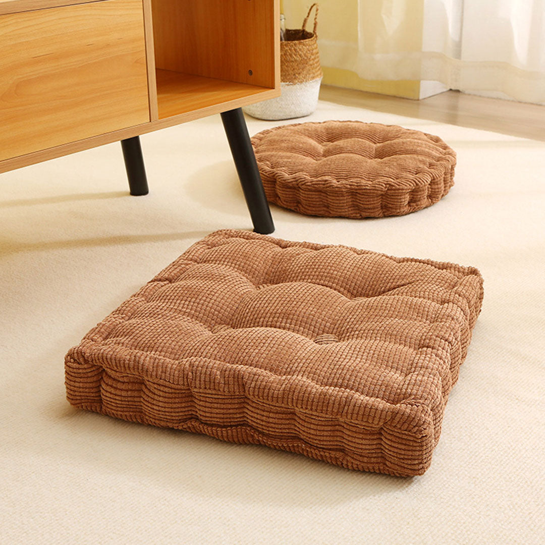 4X Coffee Square Cushion Soft Leaning Plush Backrest Throw Seat Pillow Home Office Decor