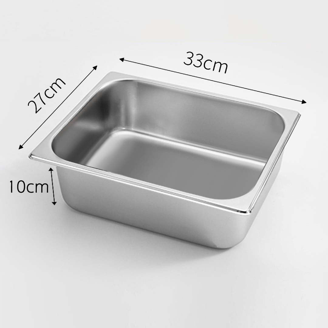 Soga 4 X Gastronorm Gn Pan Full Size 1/2 Gn Pan 10cm Deep Stainless Steel Tray