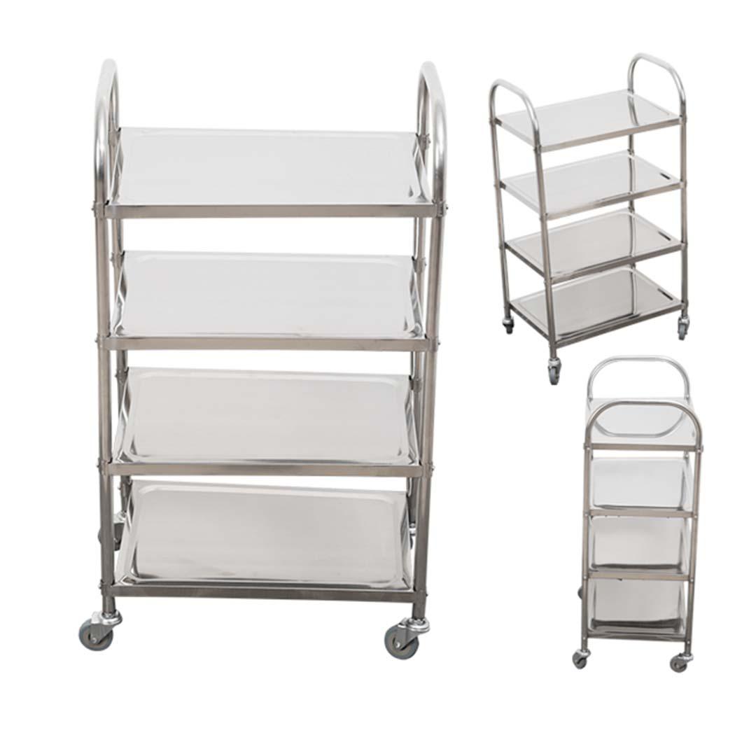 4 Tier 860x540x1170 Stainless Steel Kitchen Dining Food Cart Trolley Utility