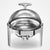 Soga 6 L Stainless Steel Chafing Food Warmer Catering Dish Round Roll Top