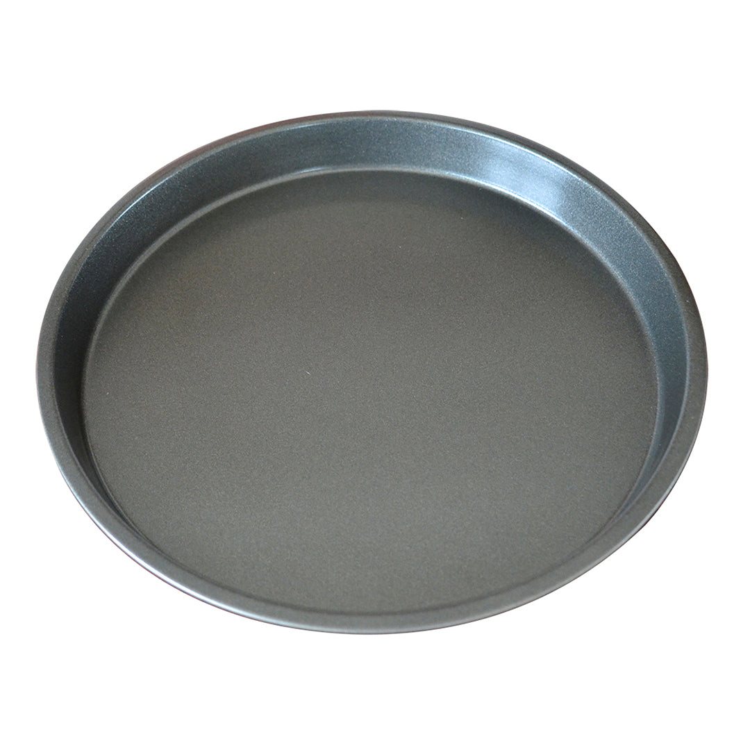Soga 2 X 8 Inch Round Black Steel Non Stick Pizza Tray Oven Baking Plate Pan