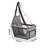 Soga 2 X Waterproof Pet Booster Car Seat Breathable Mesh Safety Travel Portable Dog Carrier Bag Grey