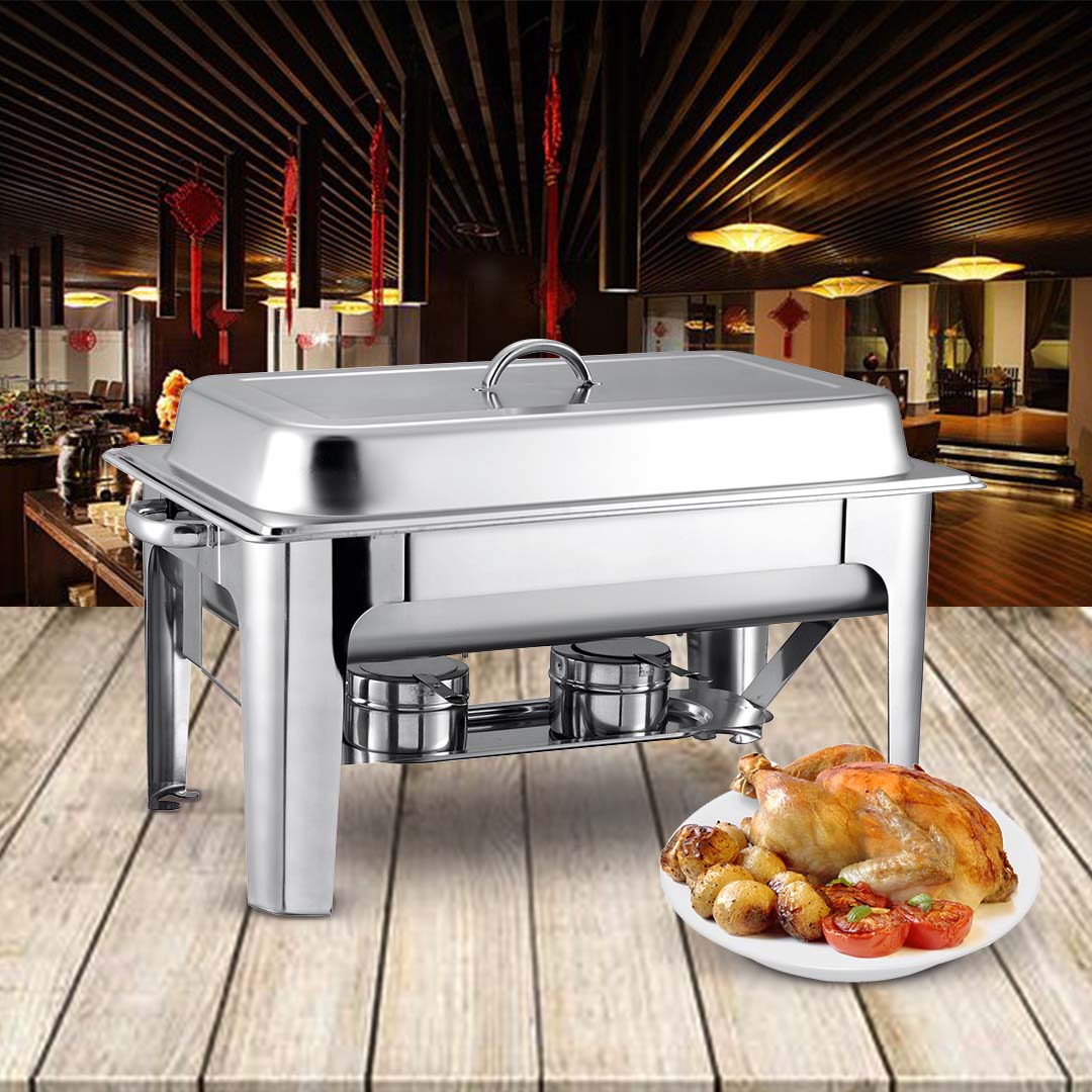 Soga 2 X 9 L Stainless Steel Chafing Catering Dish Food Warmer