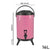 Soga 8 X 16 L Stainless Steel Insulated Milk Tea Barrel Hot And Cold Beverage Dispenser Container With Faucet Pink