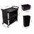 Soga 3 Tier Covered Food Trolley Food Waste Cart Storage Mechanic Kitchen With Bins