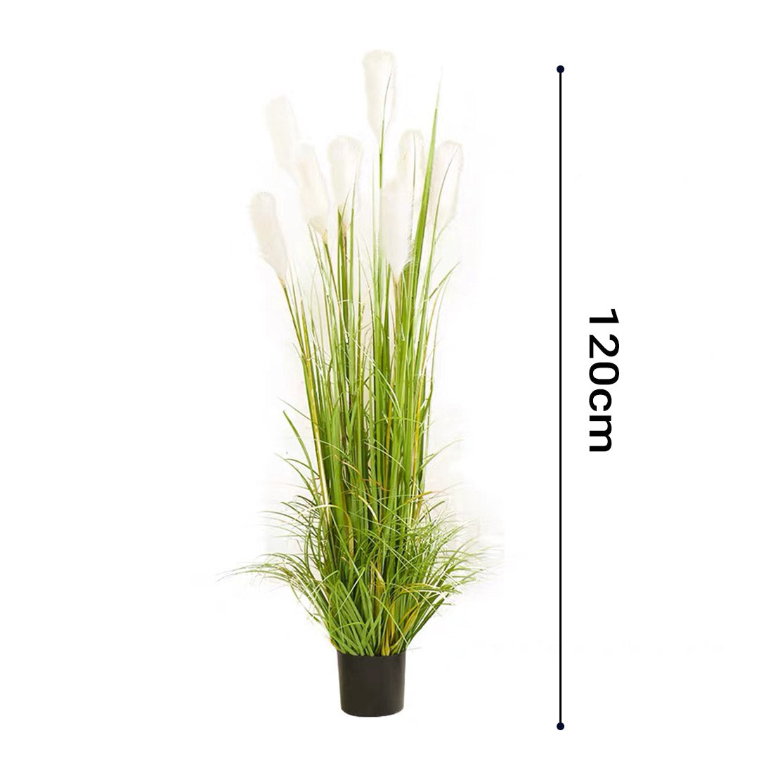 Soga 4 X 120cm Green Artificial Indoor Potted Reed Grass Tree Fake Plant Simulation Decorative