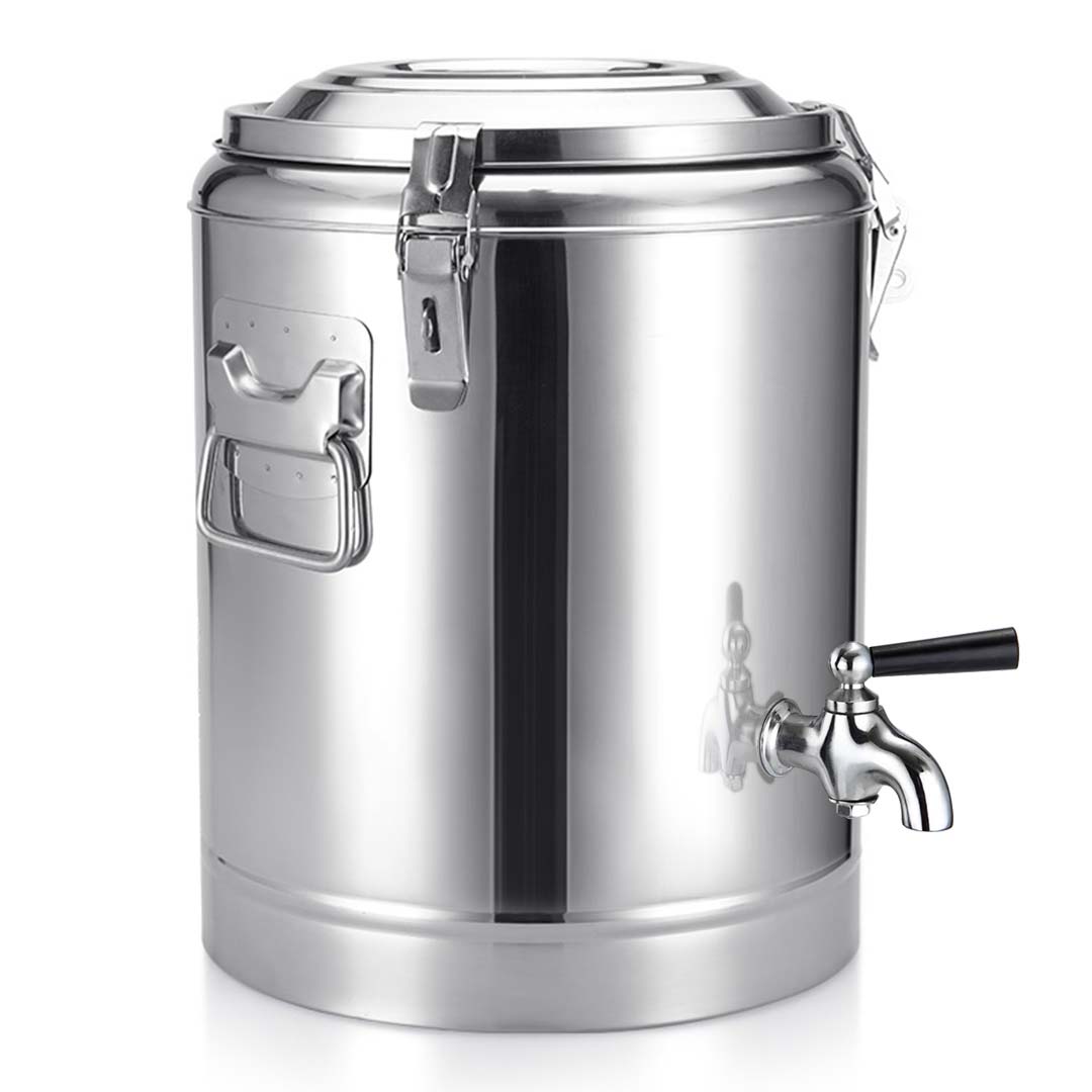 Soga 2 X 35 L Stainless Steel Insulated Stock Pot Dispenser Hot & Cold Beverage Container With Tap