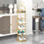 2X 6 Tier Bunny Ears Shape Gold Plated Metal Shoe Organizer Space Saving Portable Footwear Storage Shelf