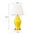Soga 2 X Oval Ceramic Table Lamp With Gold Metal Base Desk Lamp Yellow