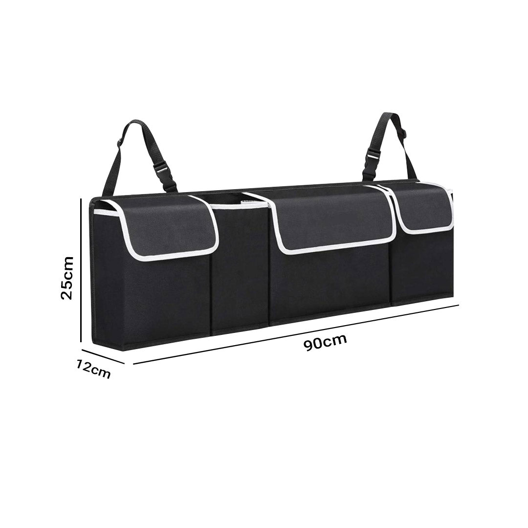 Soga Oxford Cloth Car Storage Trunk Organiser Backseat Multi Purpose Interior Accessories Black