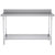 Soga Commercial Catering Kitchen Stainless Steel Prep Work Bench Table With Back Splash 150*70*85cm