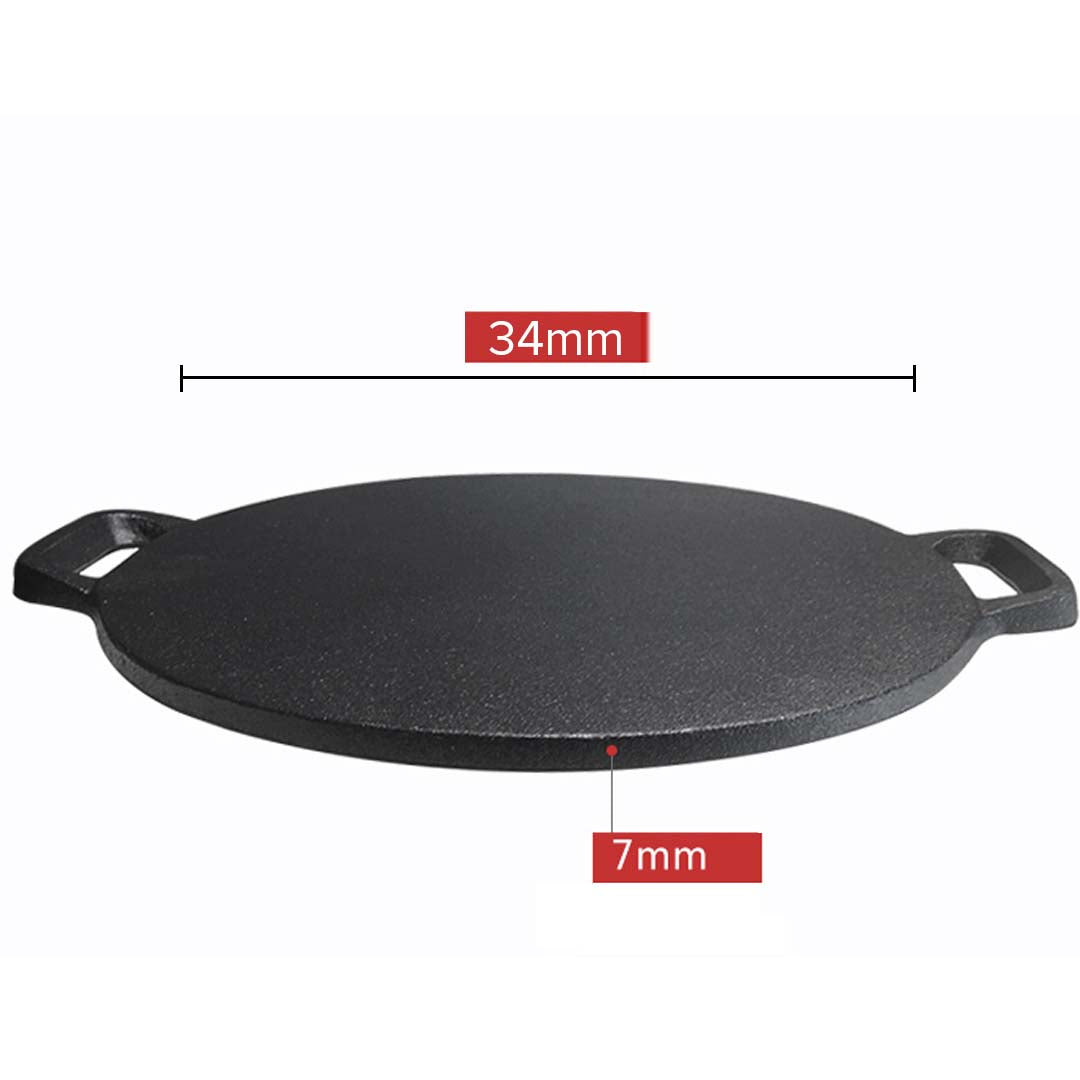 Electric Smart Induction Cooktop and 34cm Cast Iron Induction Crepe Pan Baking Cookware