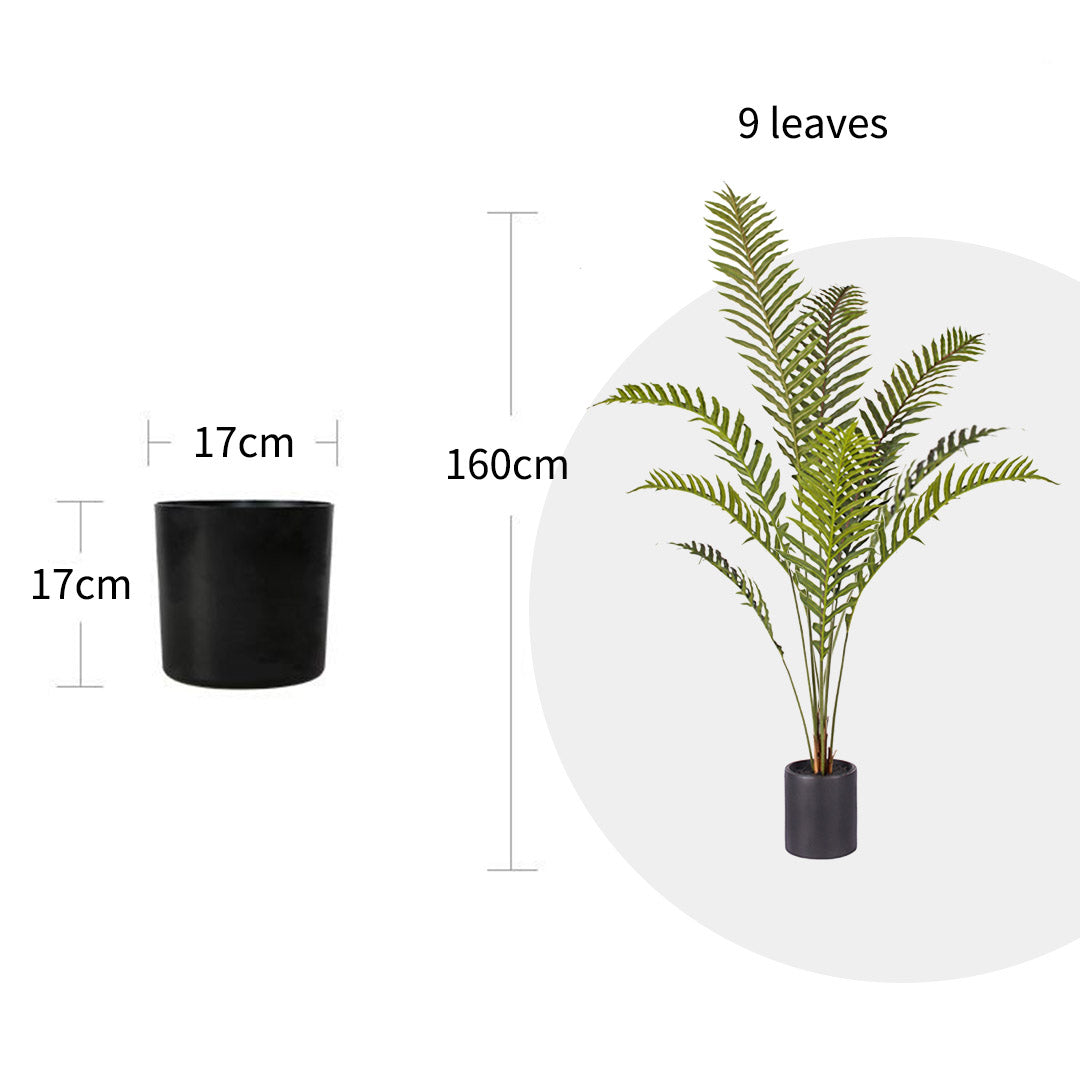 Soga 4 X 160cm Green Artificial Indoor Rogue Areca Palm Tree Fake Tropical Plant Home Office Decor