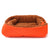 Soga Orange Dual Purpose Cushion Nest Cat Dog Bed Warm Plush Kennel Mat Pet Home Travel Essentials