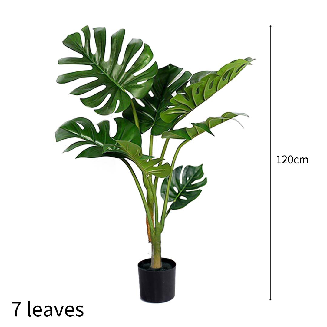Soga 4 X 120cm Artificial Green Indoor Turtle Back Fake Decoration Tree Flower Pot Plant