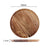 Soga 2 X 25cm Brown Round Wooden Centerpiece Serving Tray Board Home Decor