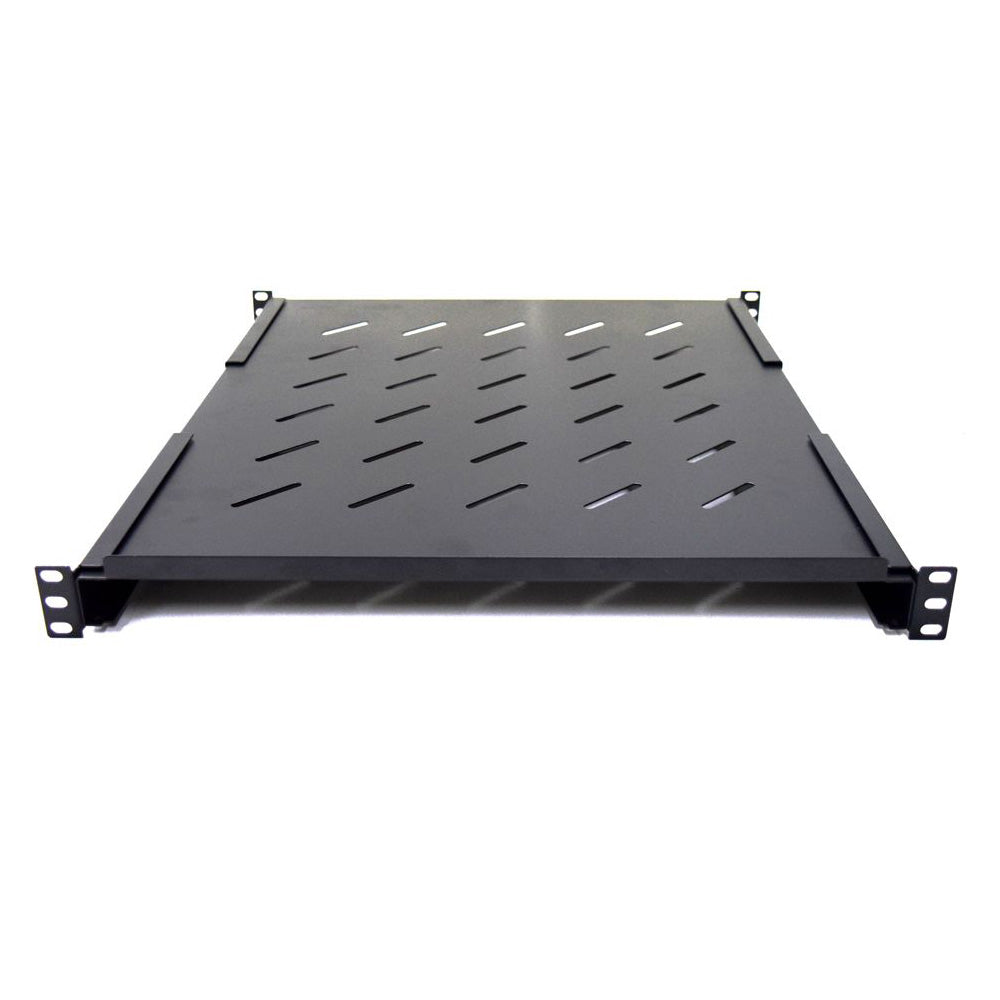 1RU Universal Fixed Shelf for Server Racks with Rail to Rail Depth up to 730mm